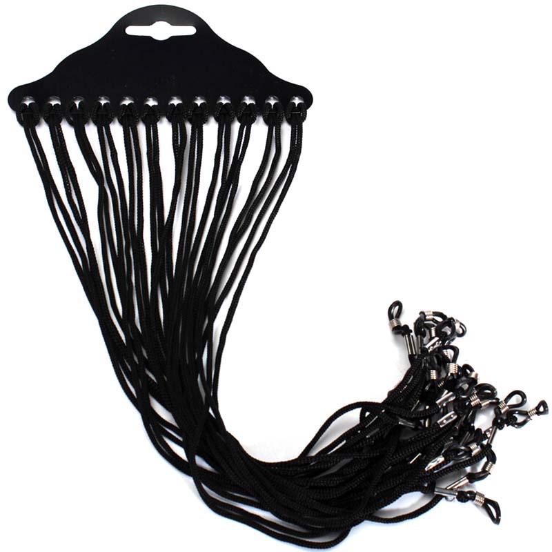 12pcs/set Black Nylon Cord Eye - Sunglass Retainer Cord review and price