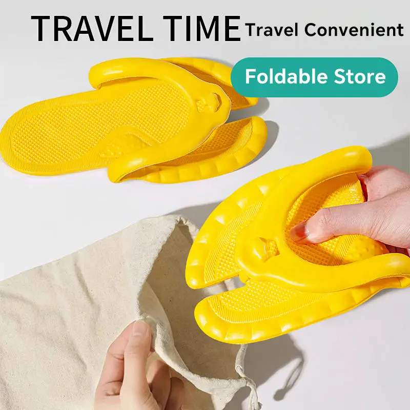 Compact Travel Slippers Women  - Flip Flop Leather Men review and price