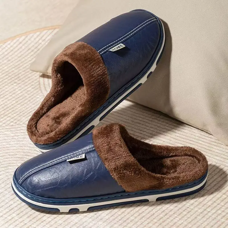 Men's Big Size Winter Slippers - Flip Flop Leather Men review and price