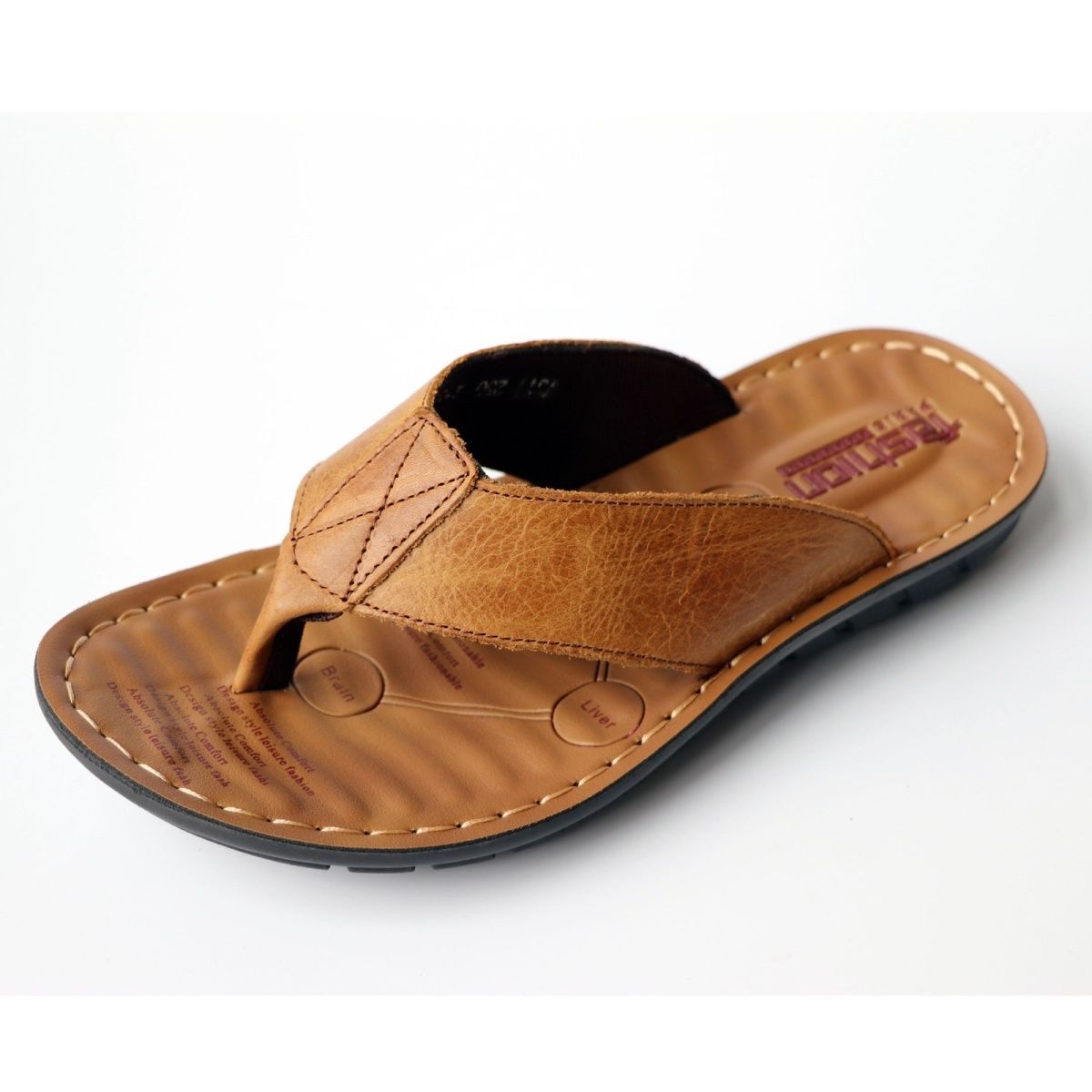 Summer Shoes Men Slippers Genu - Flip Flop Leather Men review and price