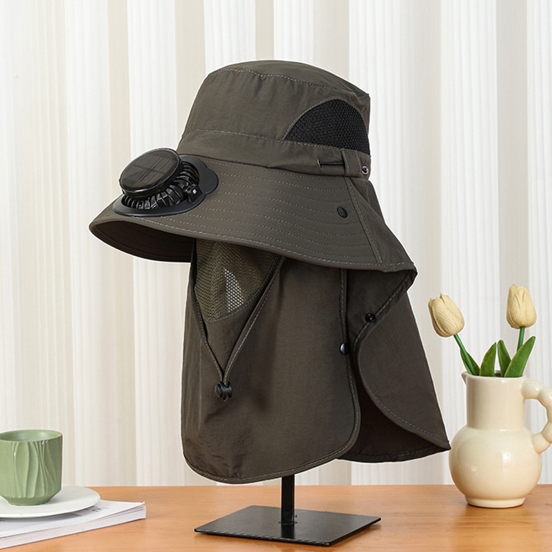 Men Wide Brim Solar Fan Hat wi - Bucket Hat Straw review and price