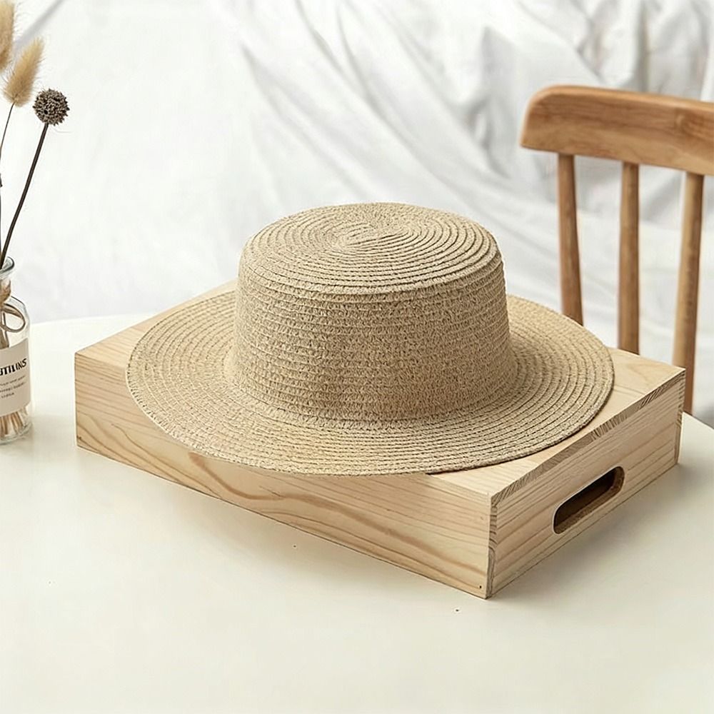 Fashionable Wide Brim Straw Ha - Bucket Hat Straw review and price
