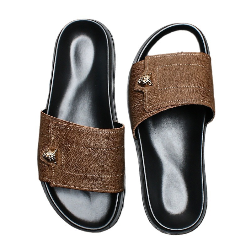 2025 New Genuine Leather Slipp - Flip Flop Leather Men review and price