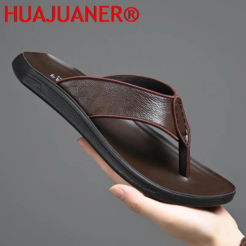 Casual Outdoor Men's Sandals S - Flip Flop Leather Men review and price