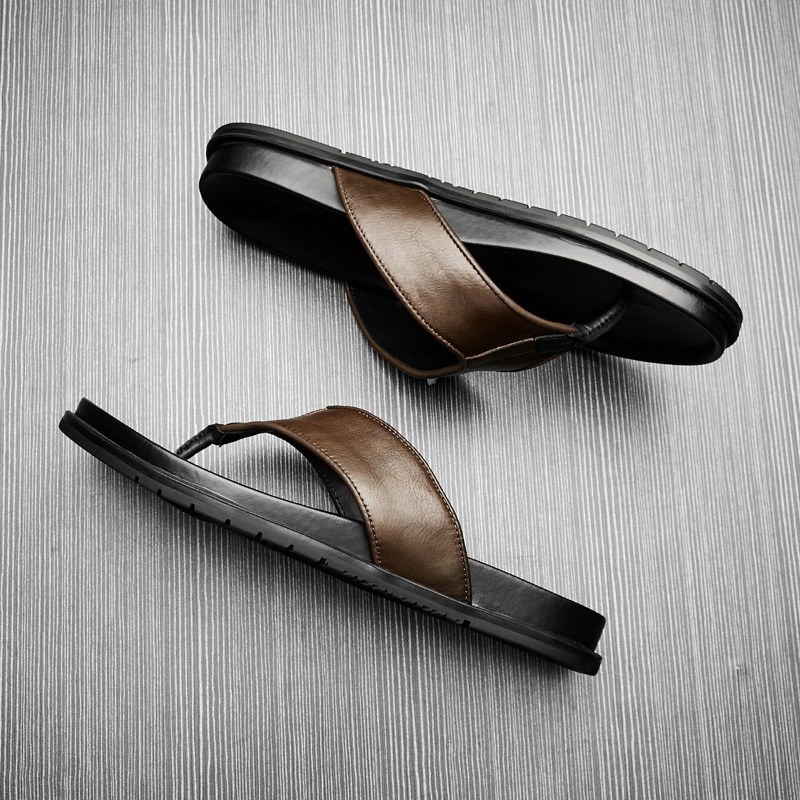 2026 Summer New Mens Genuine L - Flip Flop Leather Men review and price