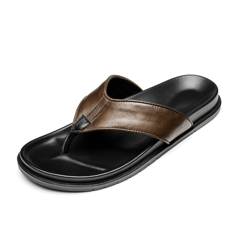 2026 Summer New Mens Genuine L - Flip Flop Leather Men review and price